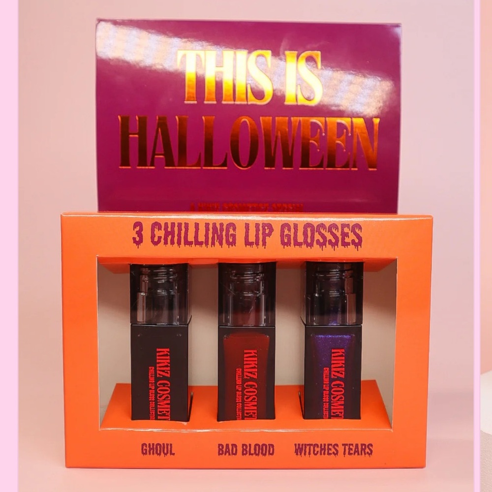 NIB - Kikiz Cosmeticz lip gloss bundle in This is Halloween.